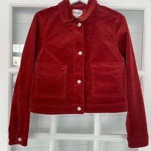 Corduroy Jacket, Burnt Orange Color